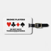 Brugspelers hebben geen triskaidekaphobia bagagelabel (Voorkant horizontaal)