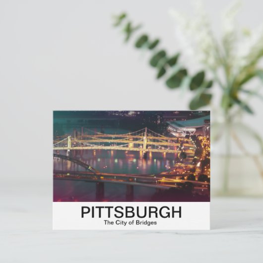 Brugstad, Allegheny River Briefkaart (Staand voorkant)