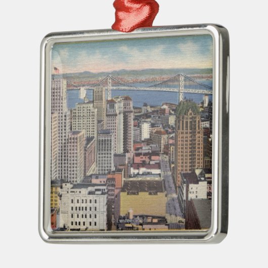 Brugstraat van het Uitzicht Metalen Ornament (Links)