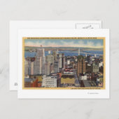 Brugstraat van het Uitzicht van de baai Briefkaart (Voorkant / Achterkant)