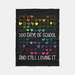 Bruh 100 dagen van school 100e dag van school Sung Fleece Deken