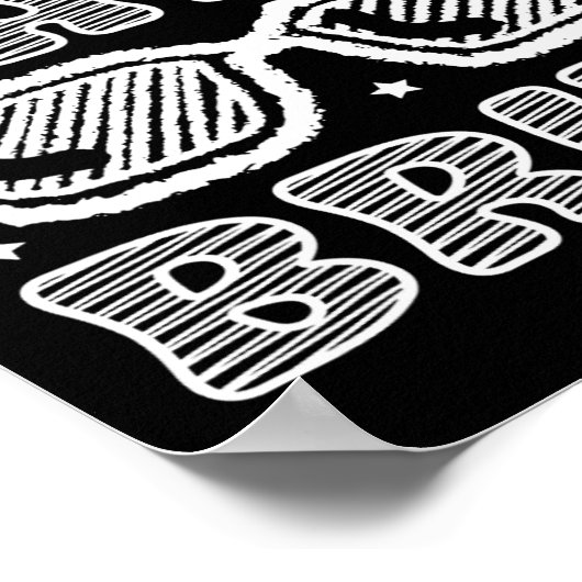 Bruh 100 dagen van school 100e dag van school Sung Poster (Hoek)