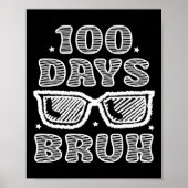 Bruh 100 dagen van school 100e dag van school Sung Poster (Voorkant)