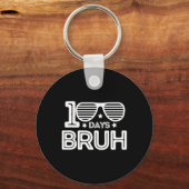 Bruh 100 dagen van school 100e dag van school Sung Sleutelhanger (Voorkant)