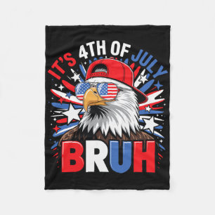 Bruh 4 juli jongens kinderen 4 juli Ld Eagle Fleece Deken