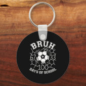 Bruh 67 33 100 dagen schoolvoetbal kinderen jongen sleutelhanger (Voorkant)
