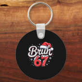 Bruh 67 Boys Christmas Pajamas Teens Boys Kids Xma Sleutelhanger (Voorkant)