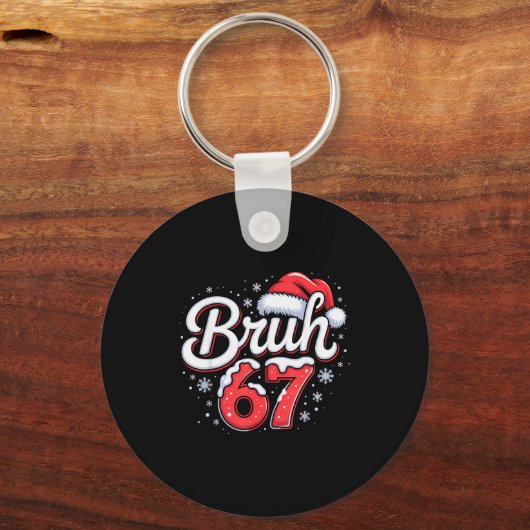 Bruh 67 Boys Christmas Pajamas Teens Boys Kids Xma Sleutelhanger (Voorkant)