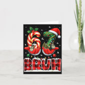 Bruh 67 Christmas 6 7 Meme Pajamas Holiday Gen Alp Kaart (Voorkant)