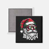 Bruh 67 Christmas Funny Six Seven Meme Santa Claus Magneet (Voorkant / Achterkant)