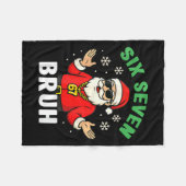Bruh 67 Christmas Santa Six Seven 6 7 Boys Christm Fleece Deken (Voorkant (Horizontaal))