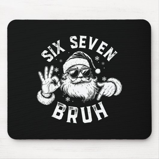 Bruh 67 Christmas Santa Six Seven 6 7 Boys Christm Muismat (Voorkant)