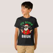 Bruh 67 Christmas Santa Six Seven 6 7 Boys Christm T-shirt (Voorkant volledig)