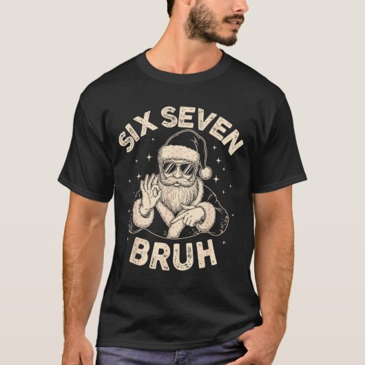 Bruh 67 Christmas Santa Six Seven 6 7 Boys Christm T-shirt (Voorkant)