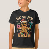 Bruh 67 Christmas Six Seven Gingerbreadman Boys 67 T-shirt (Voorkant)