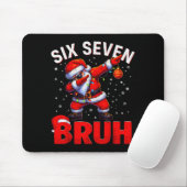 Bruh 67 Dabbing Kerstman Grappige Meme Zes Zeven K Muismat (Met muis)