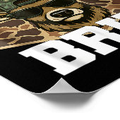 Bruh 67 Deer Funny Deer Hunting Camo Hat Youth Tee Poster (Hoek)