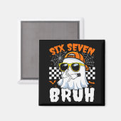 Bruh 67 Halloween Grappig Zes Zeven Meme Brainrot  Magneet (Voorkant / Achterkant)