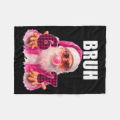 Bruh 67 Kerstman Bubble Gum Zes Zeven Meme Kerstmi Fleece Deken (Voorkant (Horizontaal))