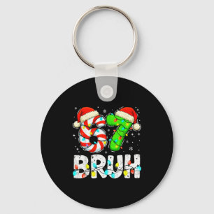 Bruh 67 Kerstmis Zes Zeven 6 7 Meme Grappig Jongen Sleutelhanger
