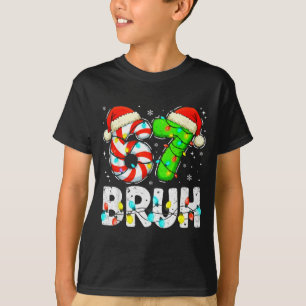 Bruh 67 Kerstmis Zes Zeven 6 7 Meme Grappige Jonge T-shirt