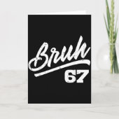 Bruh 67 Meme Grappig Nummer 6 7 Kostuum Kinderen J Kaart (Voorkant)