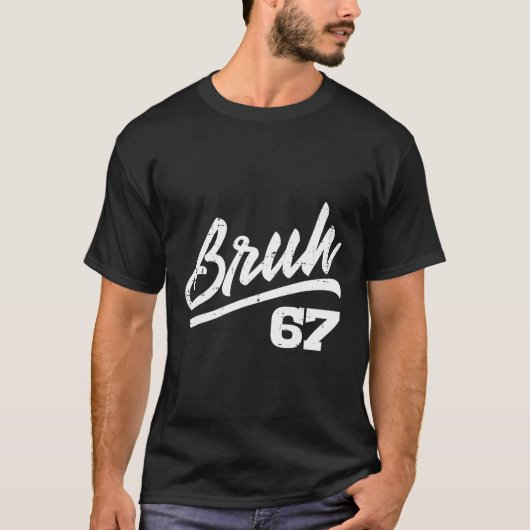 Bruh 67 Meme Grappig Nummer 6 7 Kostuum Kinderen J T-shirt (Voorkant)