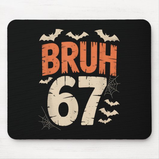 Bruh 67 Meme Halloween  Muismat (Voorkant)