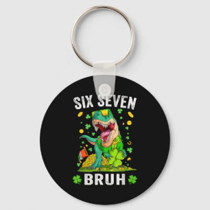 Bruh 67 meme st patrick's day zes zeven kinderen m sleutelhanger