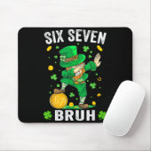 Bruh 67 meme St. Patrick's Day zes zeven kinderen Muismat (Met muis)