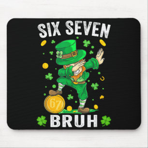 Bruh 67 meme St. Patrick's Day zes zeven kinderen Muismat