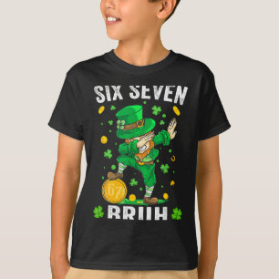 Bruh 67 meme St. Patrick's Day zes zeven kinderen T-shirt