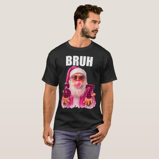 Bruh 67 Santa Bubble Gum Six Seven Meme Christmas  T-shirt (Voorkant volledig)