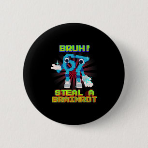 Bruh 67 Six Seven 6-7 Grappige Brainrot Meme Voor Ronde Button 5,7 Cm