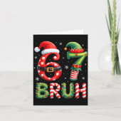 Bruh 67 Six Seven 6 7 Meme Christmas Funny Boy Gir Kaart (Voorkant)