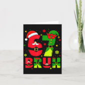 Bruh 67 Six Seven 6 7 Meme Christmas Funny Boy Gir Kaart (Voorkant)