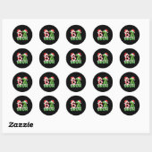 Bruh 67 Six Seven 6 7 Meme Christmas Funny Boy Gir Ronde Sticker (Vel)