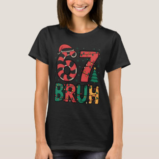 Bruh 67 Six Seven 6 7 Meme Christmas Funny Boy Gir T-shirt