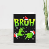 Bruh 67 Six Seven 6 7 Meme Christmas Funny Gen Alp Kaart (Voorkant)