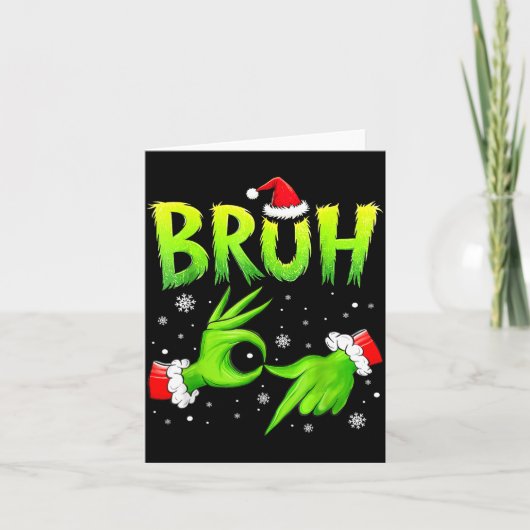 Bruh 67 Six Seven 6 7 Meme Christmas Funny Gen Alp Kaart (Voorkant)
