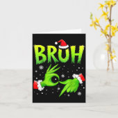 Bruh 67 Six Seven 6 7 Meme Christmas Funny Gen Alp Kaart (Gele Bloem)