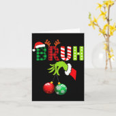 Bruh 67 Six Seven 6 7 Meme Christmas Funny Gen Alp Kaart (Gele Bloem)