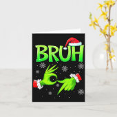 Bruh 67 Six Seven 6 7 Meme Christmas Funny Gen Alp Kaart (Gele Bloem)