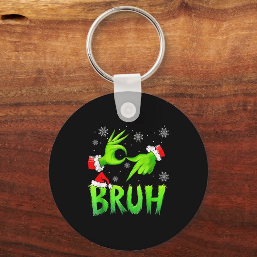 Bruh 67 Six Seven 6 7 Meme Christmas Funny Gen Alp Sleutelhanger (Voorkant)