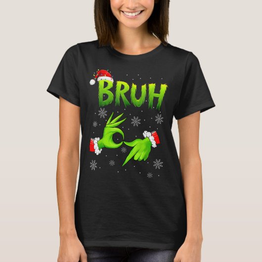Bruh 67 Six Seven 6 7 Meme Christmas Funny Gen Alp T-shirt (Voorkant)