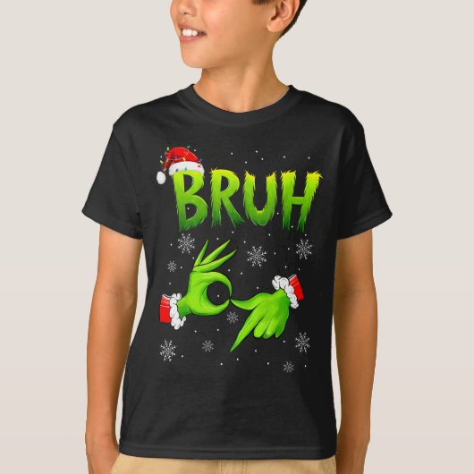 Bruh 67 Six Seven 6 7 Meme Christmas Funny Gen Alp T-shirt (Voorkant)