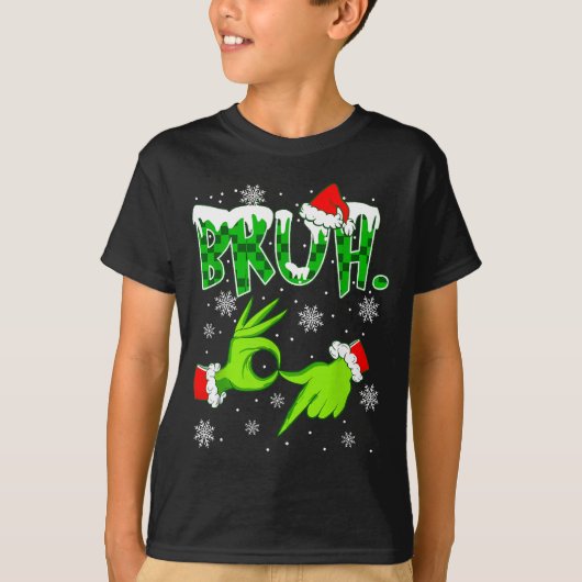 Bruh 67 Six Seven 6 7 Meme Christmas Funny Gen Z S T-shirt (Voorkant)