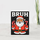 Bruh 67 Six Seven 6 7 Meme Christmas Santa Pajamas Kaart (Voorkant)