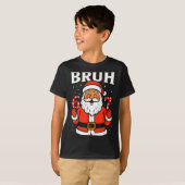 Bruh 67 Six Seven 6 7 Meme Christmas Santa Pajamas T-shirt (Voorkant volledig)