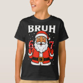 Bruh 67 Six Seven 6 7 Meme Christmas Santa Pajamas T-shirt (Voorkant)